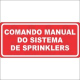 Comando manual do sistema de sprinklers